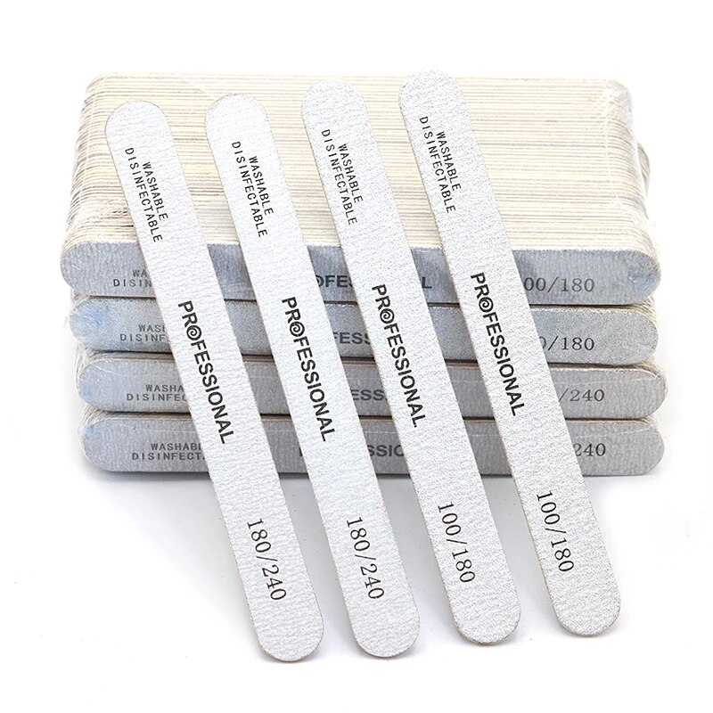 Nail File Titanium - 100 pezzi lima per unghie in