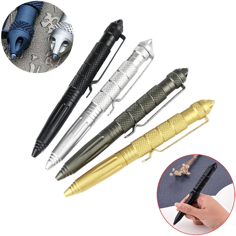 Pen Tactical Glass - Penna Tattica Multifunzione per Autodifesa, Strumento