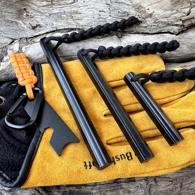 Ferro Rod Striker - Bastoncino di Magnesio Esagonale Intrecciato a