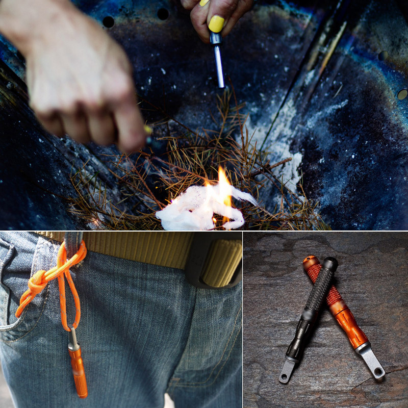 Ferro Rod Striker - Avviatore antincendio di emergenza impermeabile in