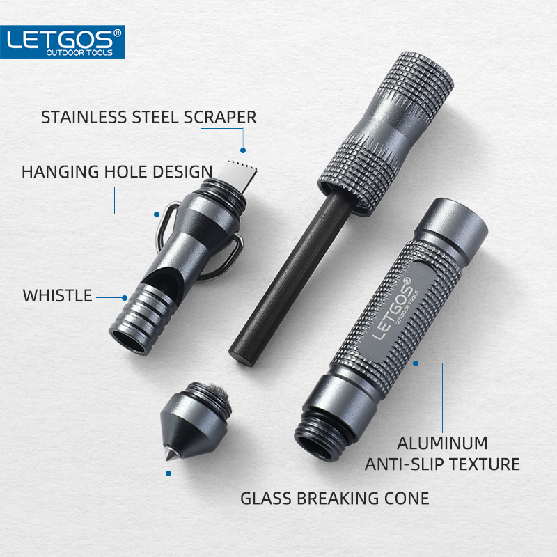 Ferro Rod Striker - Nuovo Fischietto di Sopravvivenza Impermeabile ad