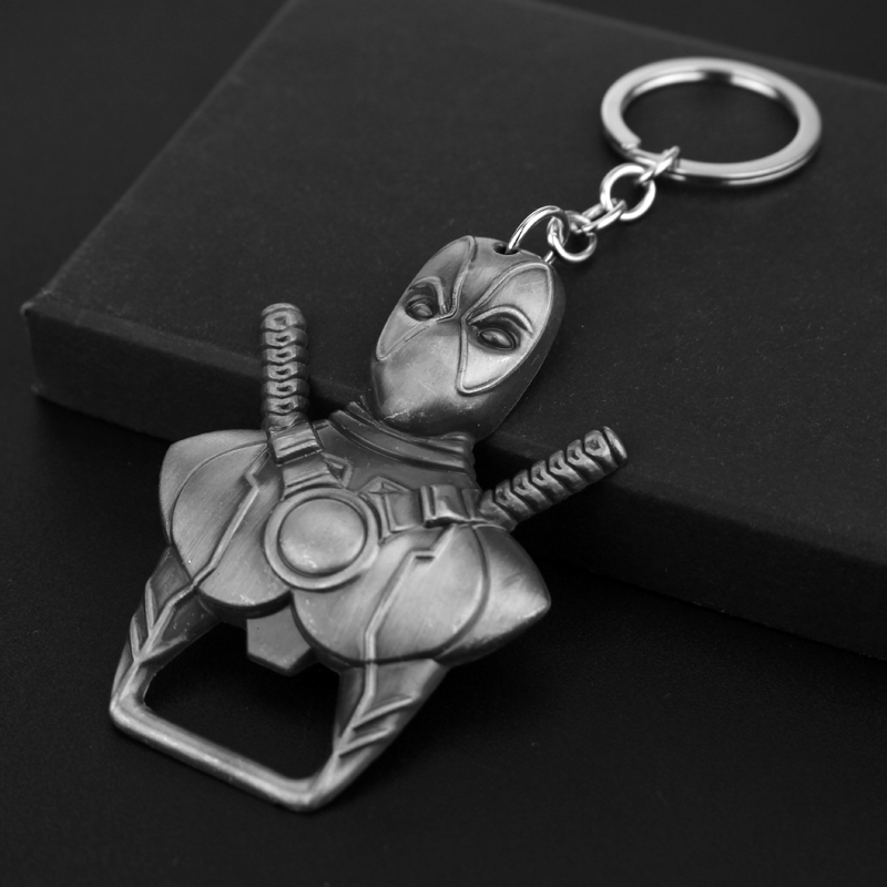 Bottle Opener Keyring - Portachiavi Deadpool alla Moda, Apribottiglie Personalizzato,