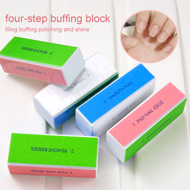 Nail File Titanium - 5/10pcs Buffer per unghie Blocco di