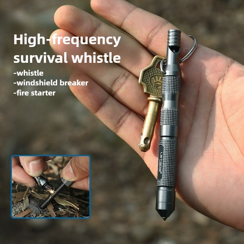 Ferro Rod Striker - Fischietto di sopravvivenza multifunzionale ad alta