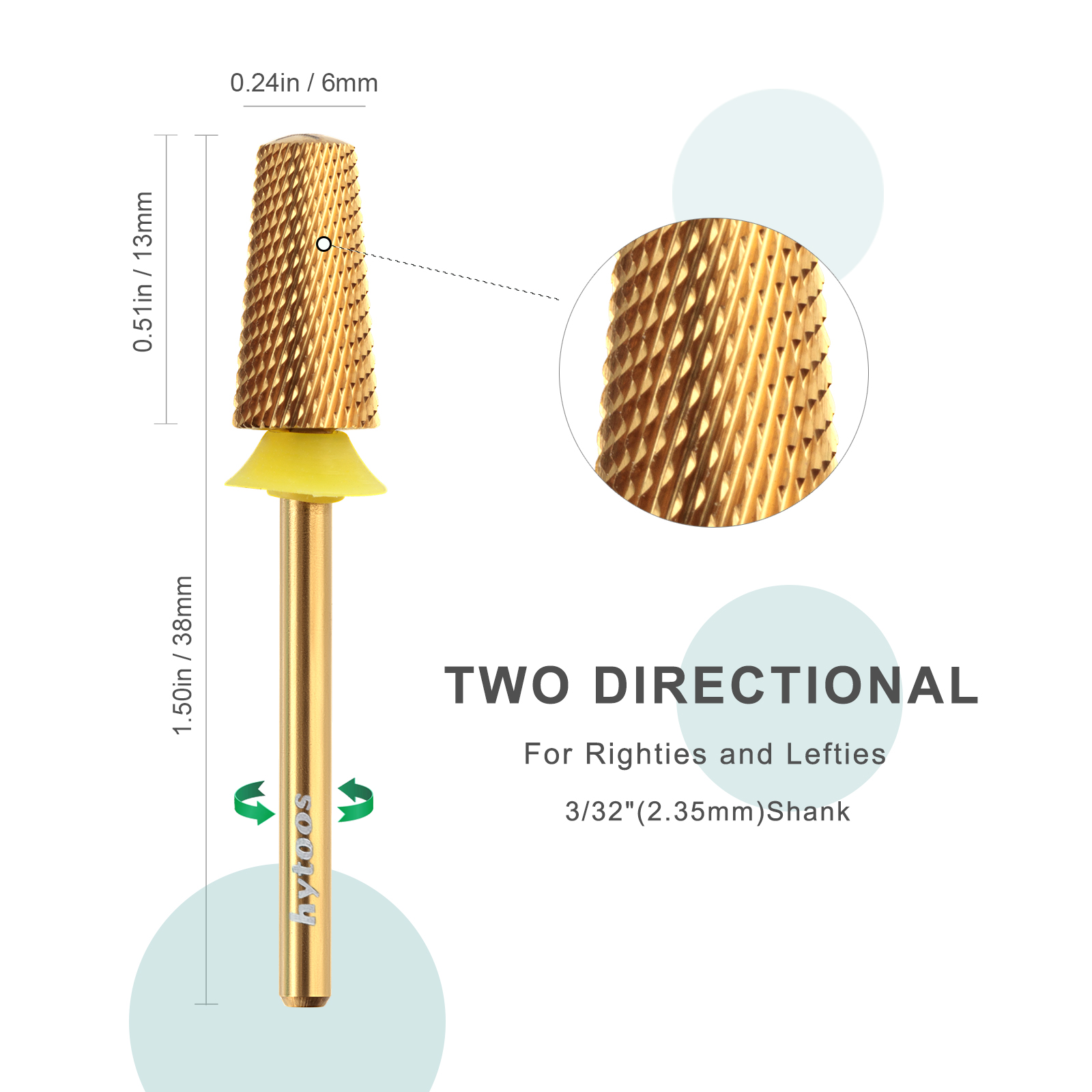 HYTOOS XF Punte per unghie di  - Nail File Titanium recensione e prezzo
