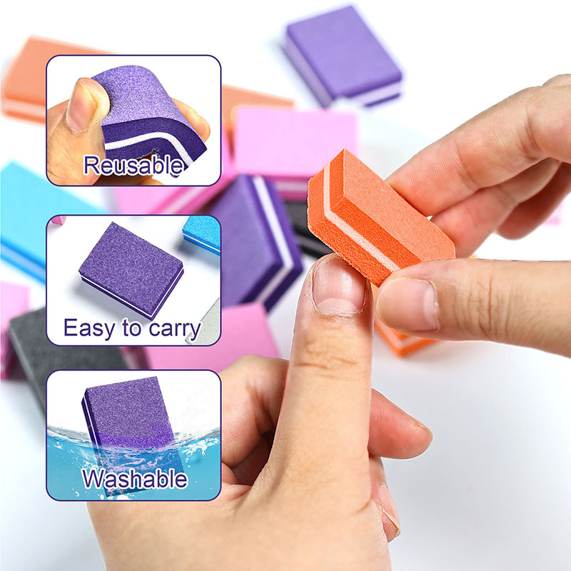 10/50pcs Mini Unghie Art Buffe - Nail File Titanium recensione e prezzo