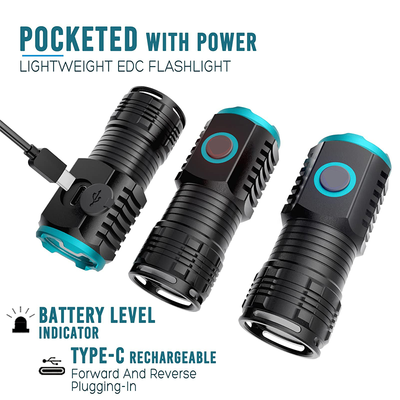 Tipo-C USB ricaricabile tascab - Edc Carry Flashlight recensione e prezzo