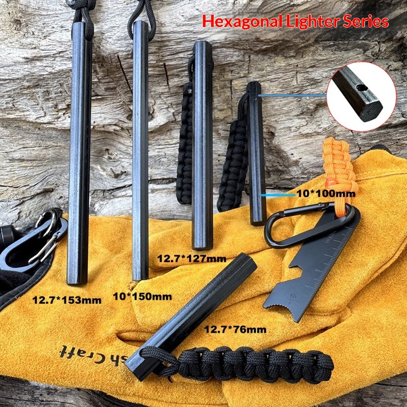Nuovo accendino antivento, kit - Ferro Rod Striker recensione e prezzo