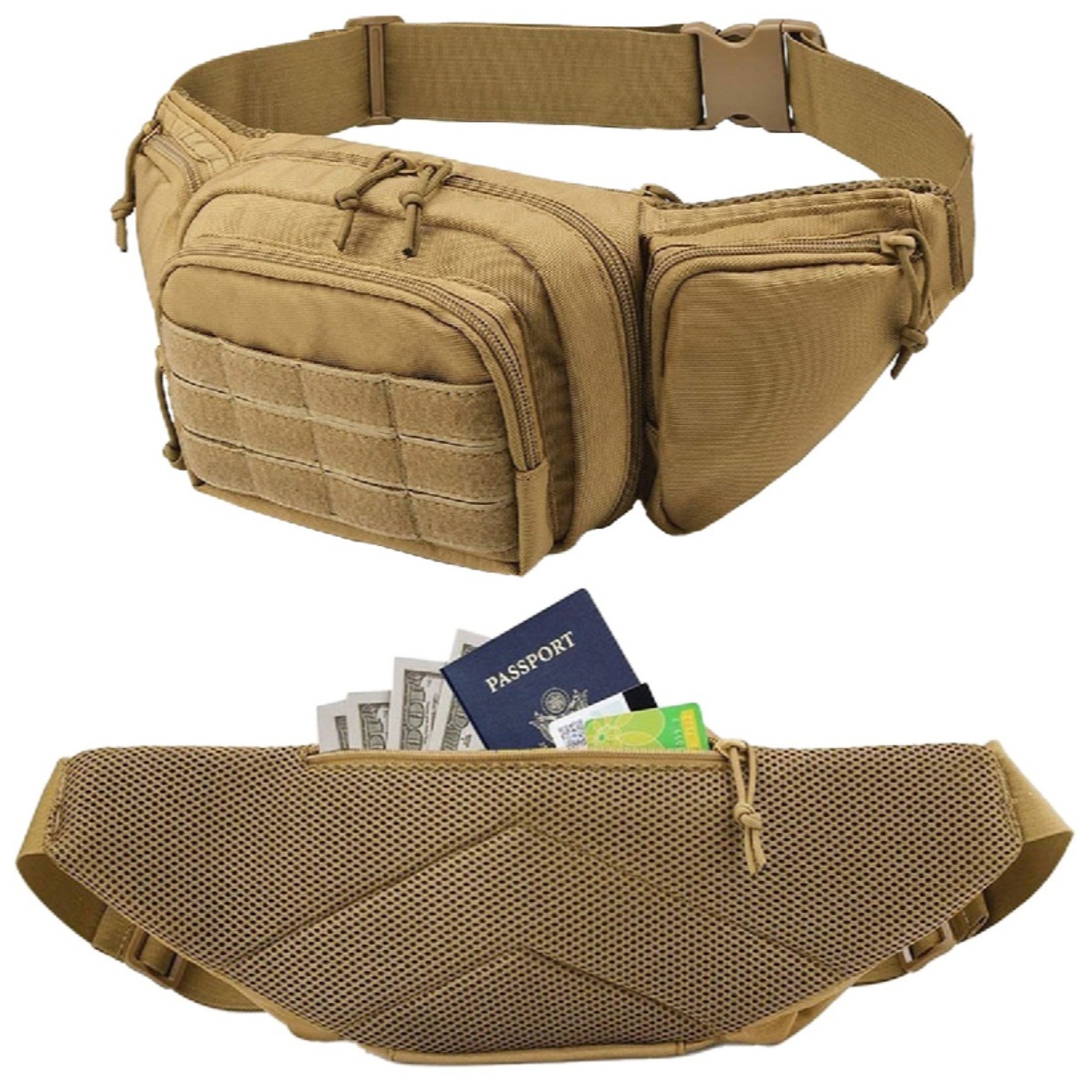 MOLLE Marsupio Tattico per Tra - Edc Concealed Carry Fanny Pack recensione e prezzo
