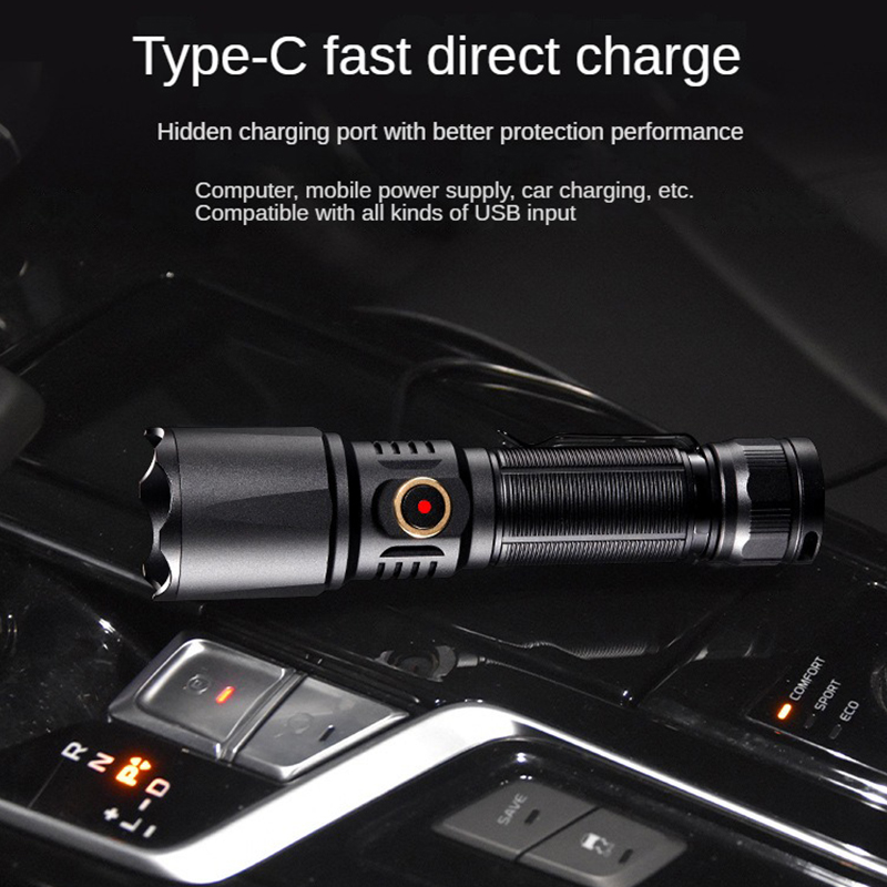 Tipo-C USB ricaricabile 21700  - Edc Carry Flashlight recensione e prezzo