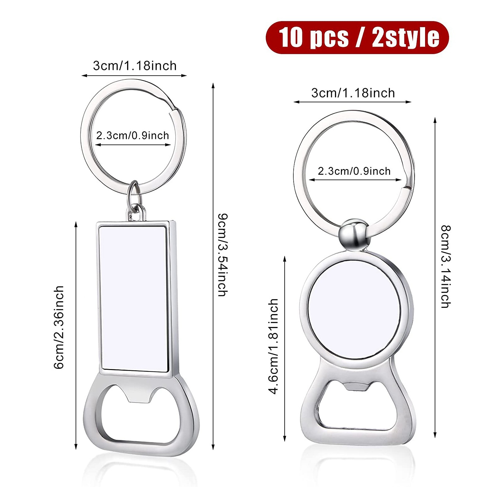 AED7-10 Pezzi Portachiavi Vuot - Bottle Opener Keyring recensione e prezzo