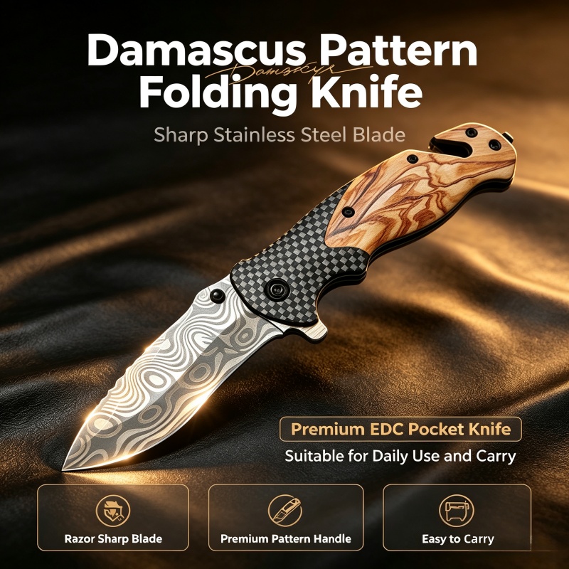 Coltello Pieghevole con Motivo - Edc Daily Carry recensione e prezzo